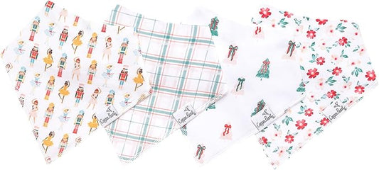 Copper Pearl Baby Bandana Bibs, 4 Pack
