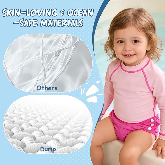 Durio Reusable Swim Diapers Washable Baby Swim Diaper Unisex Infant Toddler Swimming Diapers