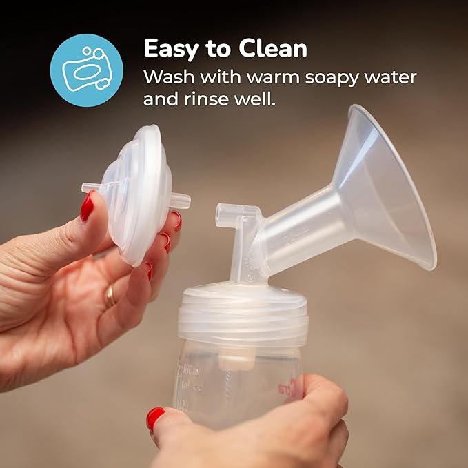 Spectra - Premium Breast Milk Pump Accessory Kit with Baby Bottles - Medium 24mm - Breast Pump Accessories