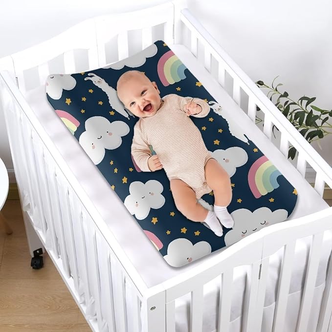 Alpaca Changing Pad Cover Waterproof Breathable Sheet Crib Mat Lightweight Diaper Changing Cover Soft Universal Tray Table Mat Infant/Toddler