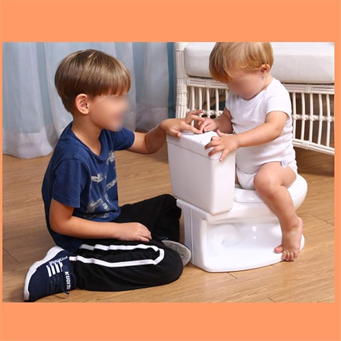 SMT- Baby Kids Portable Pink Realistic Toddler Potty Training Toilet w/Flushing Sound Baby Chair Seat Kid [P/N: ET-BABY004-PINK]