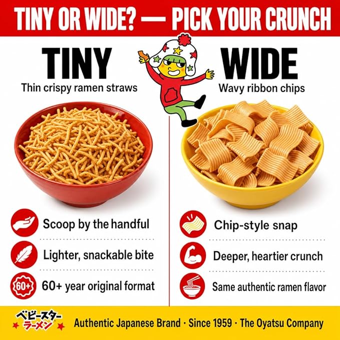 Baby Star Crunchy Ramen Snack Tiny (Red Chili)