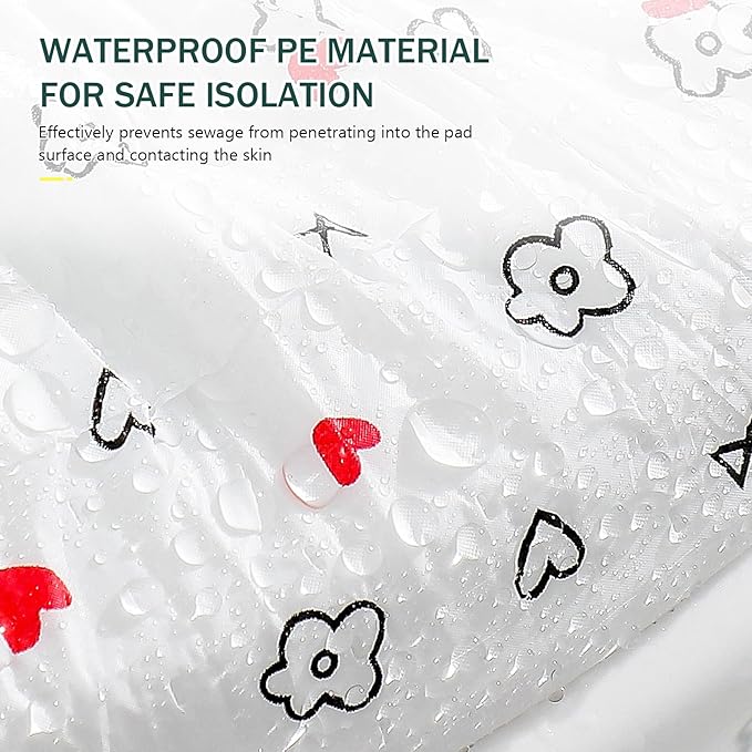 20 Pack Disposable Toilet Seat Cover Waterproof Non-Woven Fabric, Disposable Toilet Seat Covers for Travel, Disposable Seat Covers for Outing Hotel Hospital Public Toilet (Double Layer White)