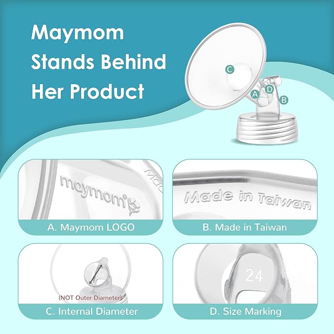 Maymom 14mm Flange and Duckbill Valve Compatible with Spectra S1 S2 9 Plus. Not Original Spectra Pump Parts. Replace S2 Pump Parts Flange Duckbill Valve