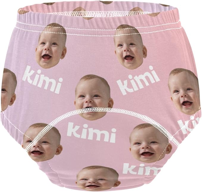 Joko Ivery 1 Pink Gradient Custom Potty Training Pants Unisex Traning Potty Panty for Toddlers Girls Boys 5T 3Pcs