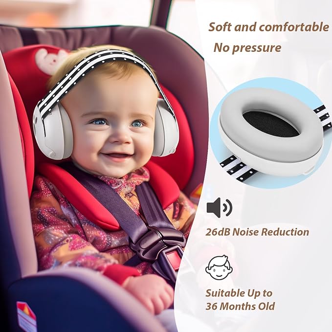 Baby Ear Protection, Noise Cancelling Headphones for Babies and Toddlers Up to 36 Months