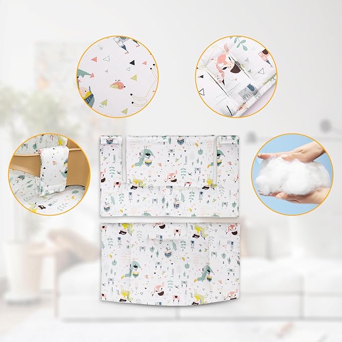 for Tripp Trapp High Chair Cushion, Soft and Comfortable for Tripp Trapp High Chair Cushion, for Tripp Trapp Cushion Set Makes It Safer and More Comfortable for Baby to Sit On (Fairy Forest)