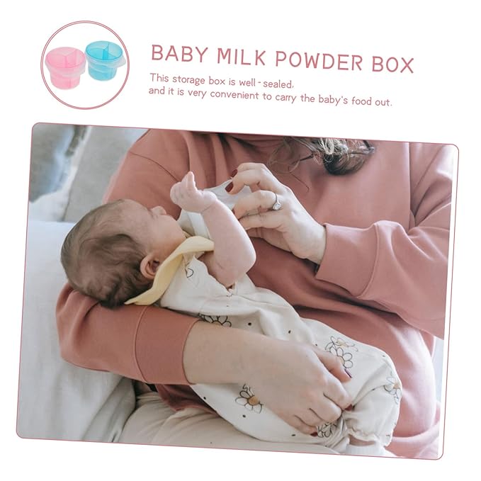 4pcs Rotating Dispensers Powder Containers Compact Storage for Travel Capacity Safe Easy to Clean for Powder and Snacks