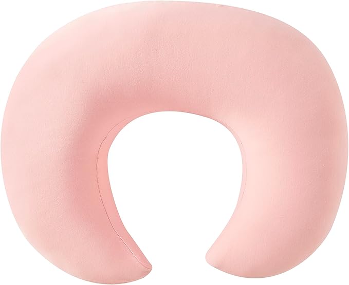 Nursing Pillow, Plus Size Breastfeeding Pillow Original Support for Baby Boys Girls Breastfeeding Essentials, with Removable Soft Cotton Cover (Pink, Large (25.59 * 20.08 * 6.30 Inches))