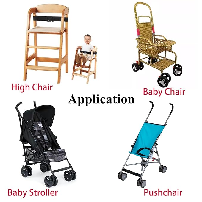 High Chair Harness Strap Replacement for Baby Stroller, Toddler Harness Strap for Pushchair High Chair for Dining Chair Baby Chair