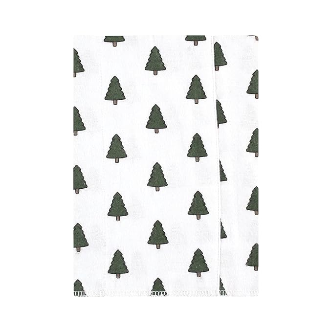 Hudson Baby Unisex Baby Cotton Flannel Burp Cloths 7-Pack, Wild Forest, One Size