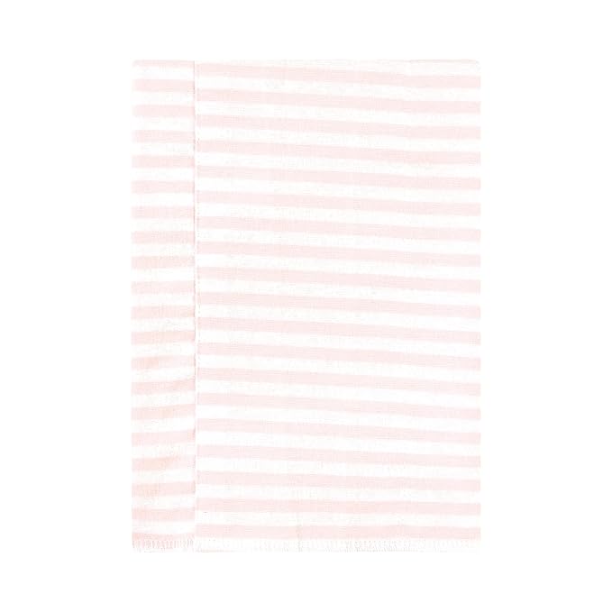 Hudson Baby Unisex Baby Cotton Flannel Burp Cloths, Pink Bows 7 Pack, One Size
