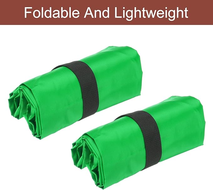 uxcell 2 Pcs Wet Dry Bags, 20" x 24" Waterproof Travel Bags with Two Zippered Pockets, Gym Bag for Beach Pool Swim Suit and Wet Clothes Green