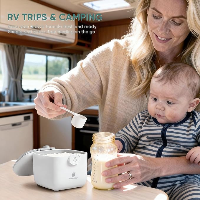 Termichy Milk-Powder Formula Dispenser Container: 14OZ Baby Formula Storage Container for Travel - Portable Formula Holder 400g