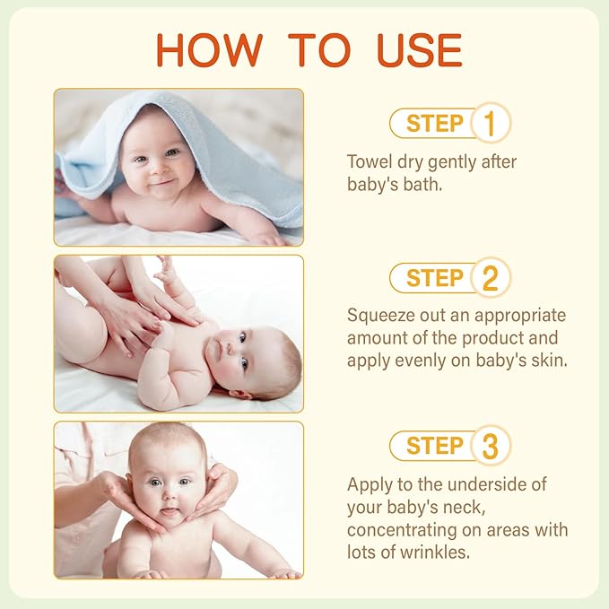 Heat Rash Care Cream for Babies | Prevents Prickly Heat, Sweat Rashes, Eczema & Skin Inflammation | Alleviating Discomfort for Babies Skin | 100ml/3.38oz (100ml/1pcs)