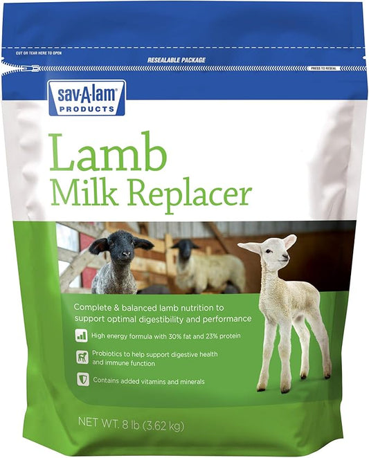 Sav-A-Lam® Lamb Milk Replacer | 8 Pound ( 8 LB) Pouch