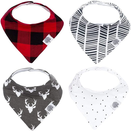 Parker Baby Bandana Drool Bibs for Boys, Girls & Unisex - Soft & Stylish Teething Bibs for Babies
