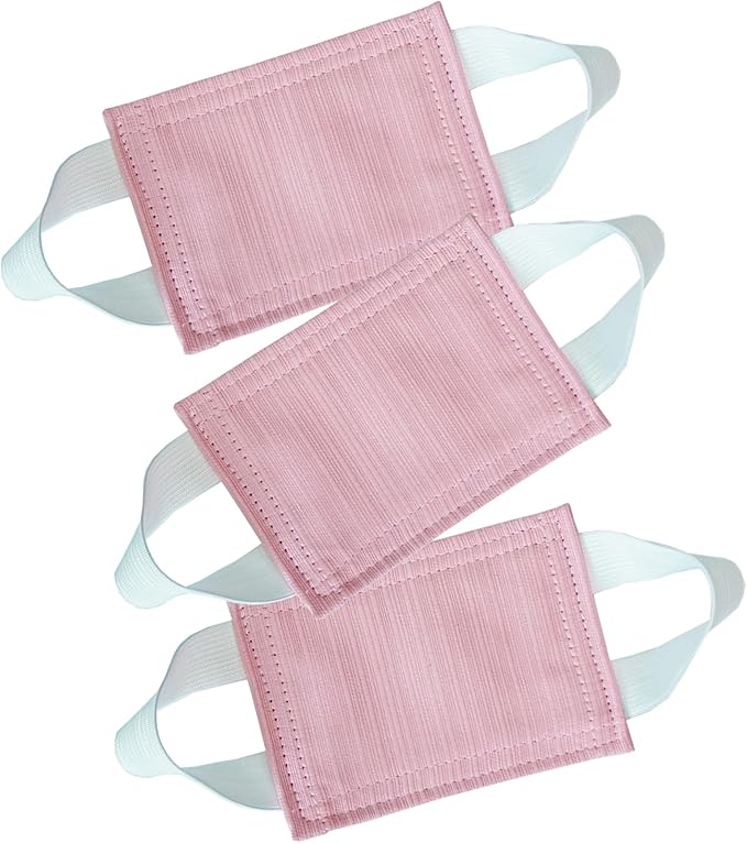 Baby Proof Door Silencer & Cloth Latch Cover, Quiet Close Anti-Slam Pads to Prevent Slamming and Accidental Locking, for Nursery and Toddler Safety (3, Pink, 4.1 * 3.1 inches)