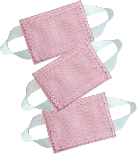 Baby Proof Door Silencer & Cloth Latch Cover, Quiet Close Anti-Slam Pads to Prevent Slamming and Accidental Locking, for Nursery and Toddler Safety (3, Pink, 4.1 * 3.1 inches)