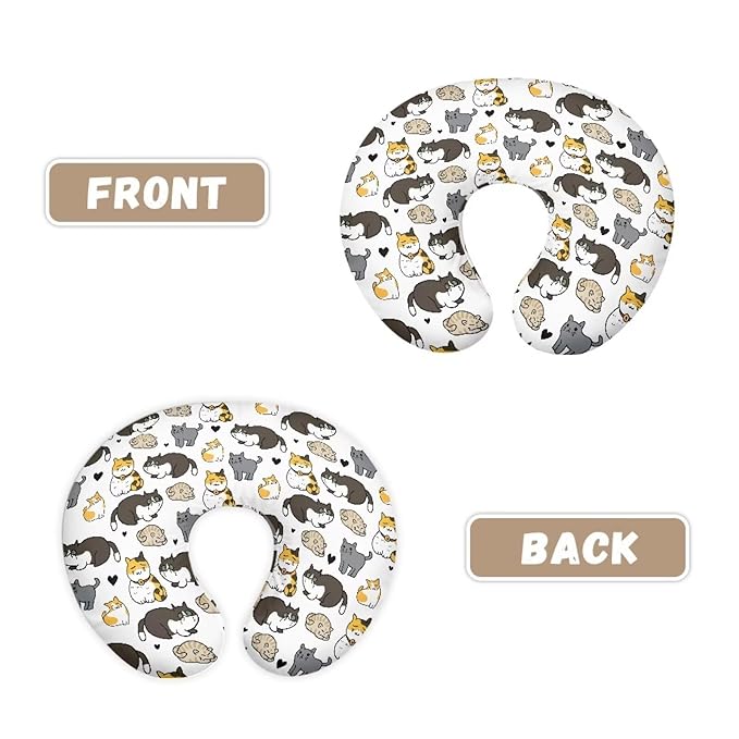 Cute Dogs Nursing Pillow Cover Stretchy Removable Cover for Breastfeeding Pillow Cute Dogs Comfortable Slipcover for Baby Girl and Boy Washable & Breathable