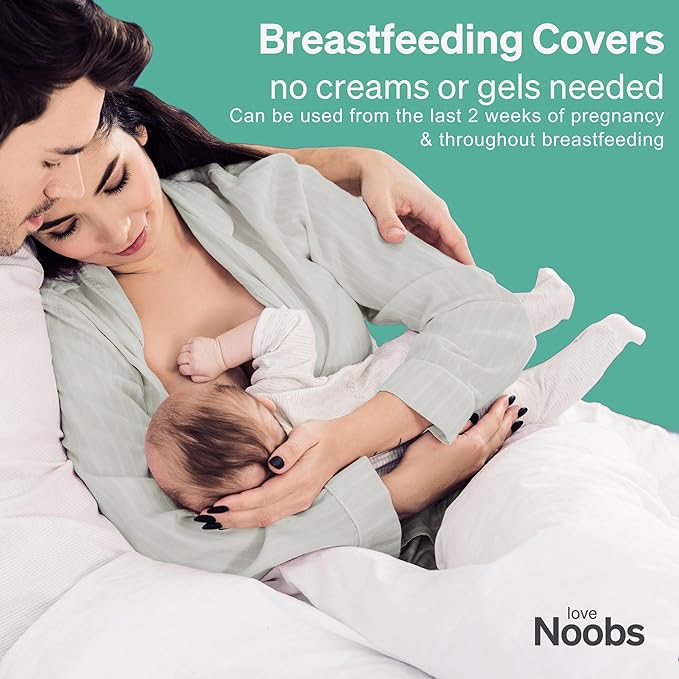 The Original Silver Nursing Cups by LoveNoobs, Nipple Shields for Breastfeeding Newborn, 999 Grade Silver Nipple Covers Breastfeeding, XL Size