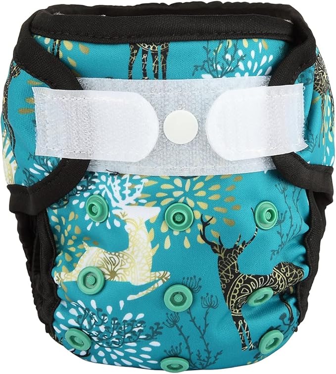 Newborn Diaper Cover with Snap and Loop, PUL Material, 1 Count