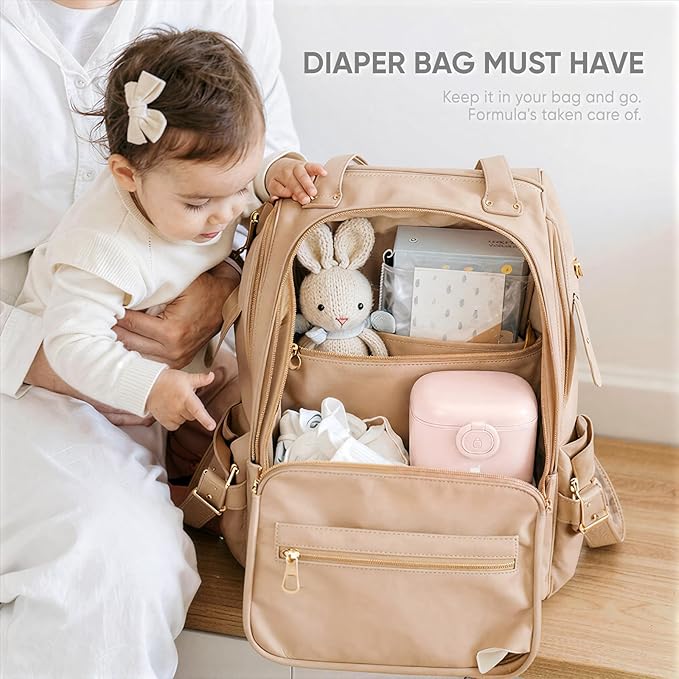 Termichy Milk-Powder Formula Dispenser Container: 14OZ Baby Formula Storage Container for Travel - Portable Formula Holder 400g