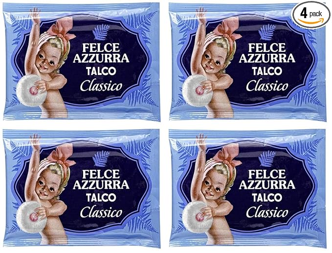 Paglieri: "Felce Azzurra" Refill Envelope, Classic Scent 3.53 Ounce (100gr) Packages (Pack of 4) [ Italian Import ]