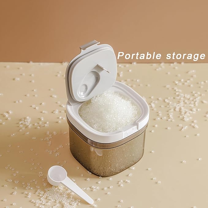 Baby Formula Dispenser On The Go, Formula Holder for Travel, Formula Container to Go, Candy Fruit Snack Storage Container with Magnetic Scoop and Leveller
