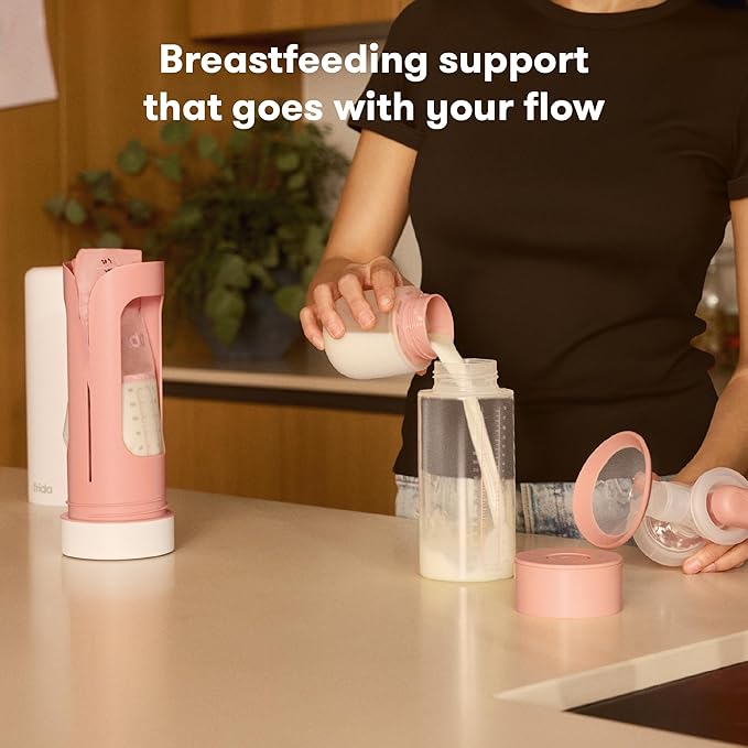 Frida Mom Breastmilk Storage Bags, 50ct Standard Freeze & Thaw Milk Bags for Breastmilk, Leakproof Seal, Perfect Pour Spout, Precise Portions, No Slip Finger Grip, BPA Free, 6oz Bag (Pack of 2)