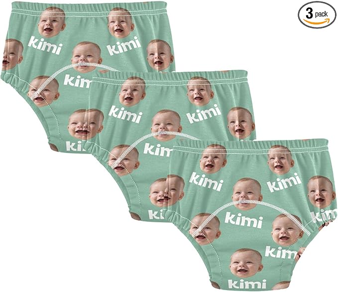 Joko Ivery 1 Sage Green Custom Potty Training Pants Cotton Traning Potty Panty for Boys Toddlers Girls 2T 3Pcs
