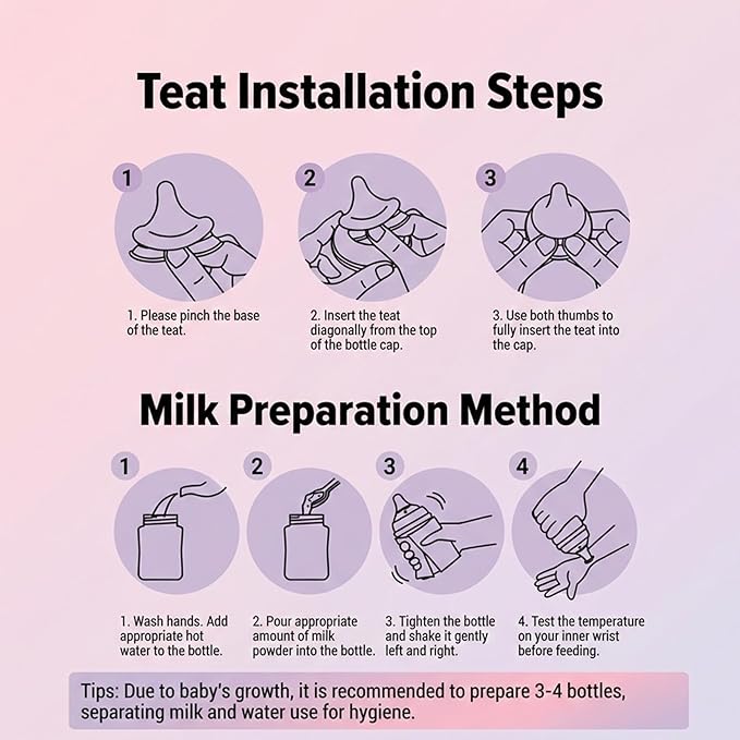Silicone Replacement Nipple Compatible with Pigeon Baby Bottle,Fit for Pigeon Baby Bottle Nipples,Size SS 0m+ 6 Count.(Extra Slow Flow).