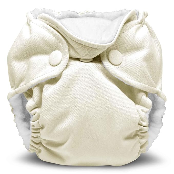 Kanga Care Lil Joey Newborn All in One AIO Cloth Diaper (2pk) Almond 4-12lbs
