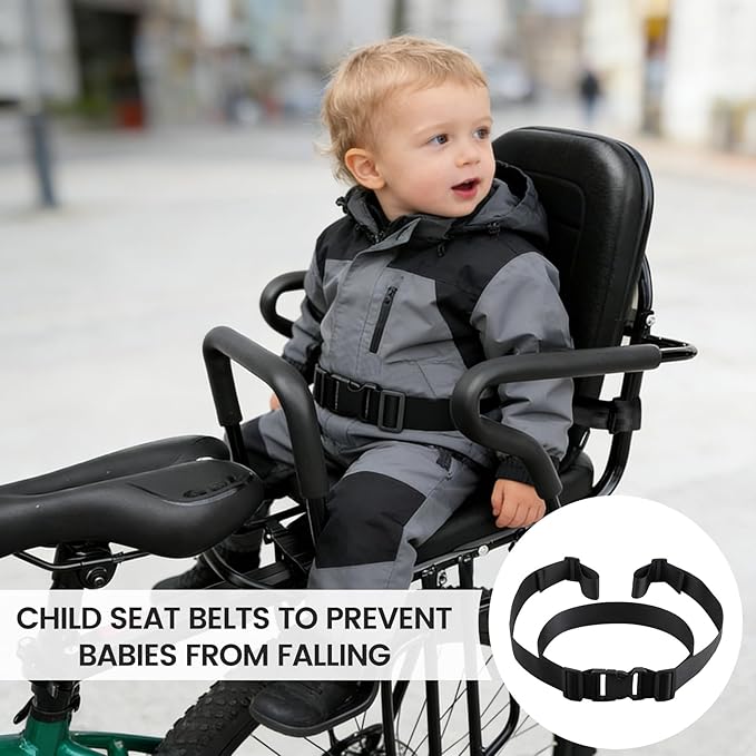 Electric Bike Child Safety Harness, Adjustable Safety Strap, and Motorcycle Child Safety Belt - Suitable for All Types of Bikes, Tricycles, and Motorcycles (Two-Stage)