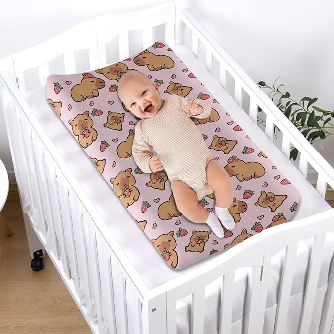 Changing Pad Covers for Boys Girls Carddle Sheet Set for Baby Boys Girls Breathable & Washable Cover