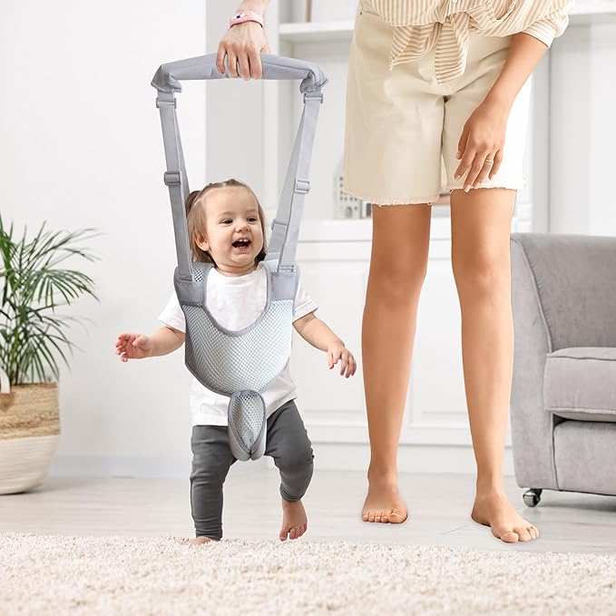 Baby Walking Safety Harness with Helmet Soft Cushion Baby Head Protector, Baby Walker Assistant Adjustable Belt for Walking Learning