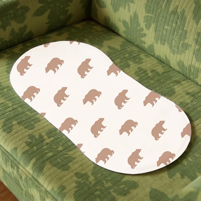 4pcs Woodland Baby Burp Cloths for Boys Girls Parent,100% Cotton Forest Animal Themed Muslin Burping Cloths,Burp Rags,Absorbent Spit-Up Cloths for Infant Newborns