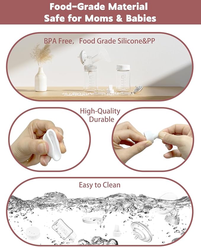 4packs 29mm Full Breast Replacement Pump Parts for Spectra S1 S2 9 Plus Synergy Gold Include 13mm Flange,Valve,Backflow Protector,Tube,Bottle,Caps, Fit for Motif Luna Cimilre Ameda MYA Pump