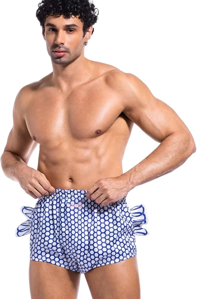 Landofgenie Diaper Cover for Adults Reusable & Washable with Elastic Waist Unisex Adult Diaper Cover Shorts - Candy