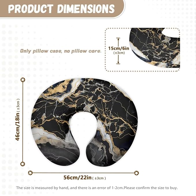 Marble Nursing Pillow Cover Quick-Dry Fabric Fits The Original Support Pillow for Breastfeeding and Bottle Feeding Soft Snug Fits On Infant Nursing Pillow
