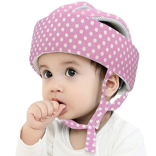 Baby Helmet Toddler Children Headguard Infant Head Cushion Protective Harnesses Cap Soft Adjustable Kid Hat Head Protector (Pink)
