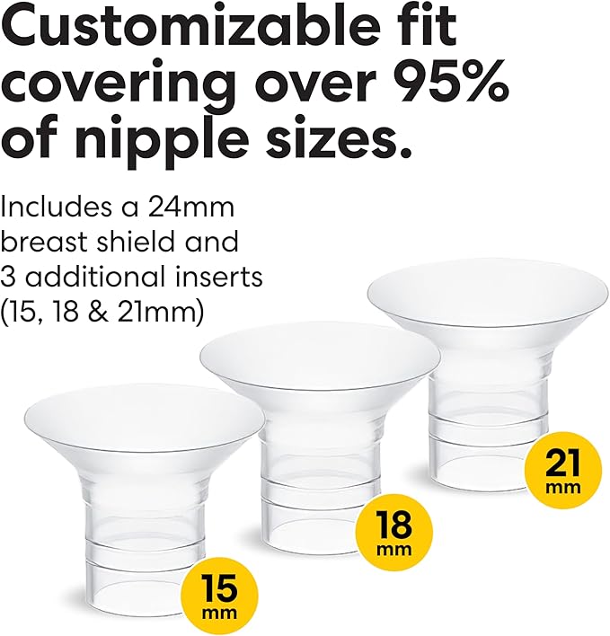 Medela Motion InBra Wearable Breast Pump, Portable Hands-Free Wireless Electric Pump, Highly efficient, Lightweight, Custom fit with Inserts, Rechargeable Battery, Discreet, Quiet, Only 3 Parts
