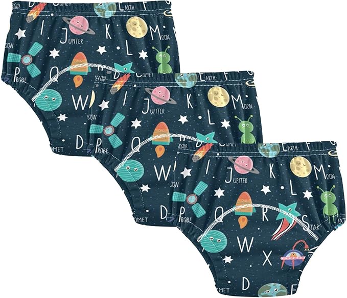 Toddler Potty Training Underwear Cotton Absorbent Soft Baby Girl Boy Potty Training Pant 2T-5T