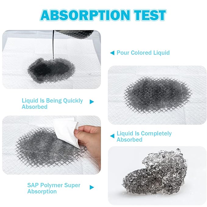 Baby Disposable Changing Pad, 100 Pack Soft Non-Woven Fabric Breathable Waterproof Underpads, Portable Leak-Proof Mattress Protector, Incontinence Bed Pads