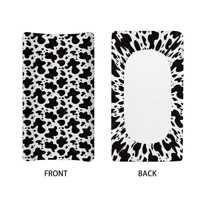 Cow Print Baby Changing Pad Cover Soft Diaper Changing Pad Cover Breathable Diaper Changing Pad Cover 32''*16'' Changing Pads Nursery Decor