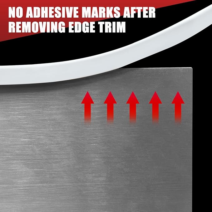 Rubber Edge Trim, Flexible Baby Proof Edge Trim for Sharp Edge, 3/32" U Channel Edge Protector, Self-Adhesive Edge Guards for Car Doors or Sheet Metal, 20Ft, White Color, Silicone Material