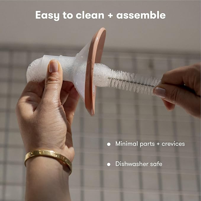 2-in-1 Manual + Silicone Suction Breast Pump SoftFeel Flange 24mm