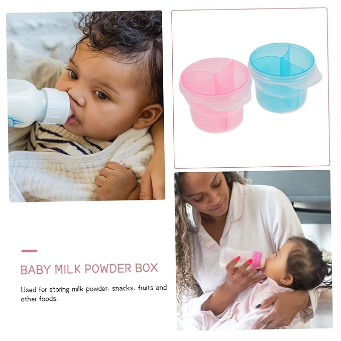 4pcs Rotating Dispensers Powder Containers Compact Storage for Travel Capacity Safe Easy to Clean for Powder and Snacks