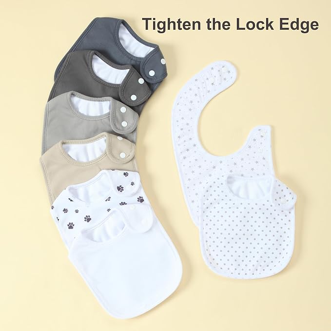 Waterproof Baby Bibs for Boys & Girls Soft and Absorbent Bandana Drool Bibs Set for Infant Newborn 0-12 Months