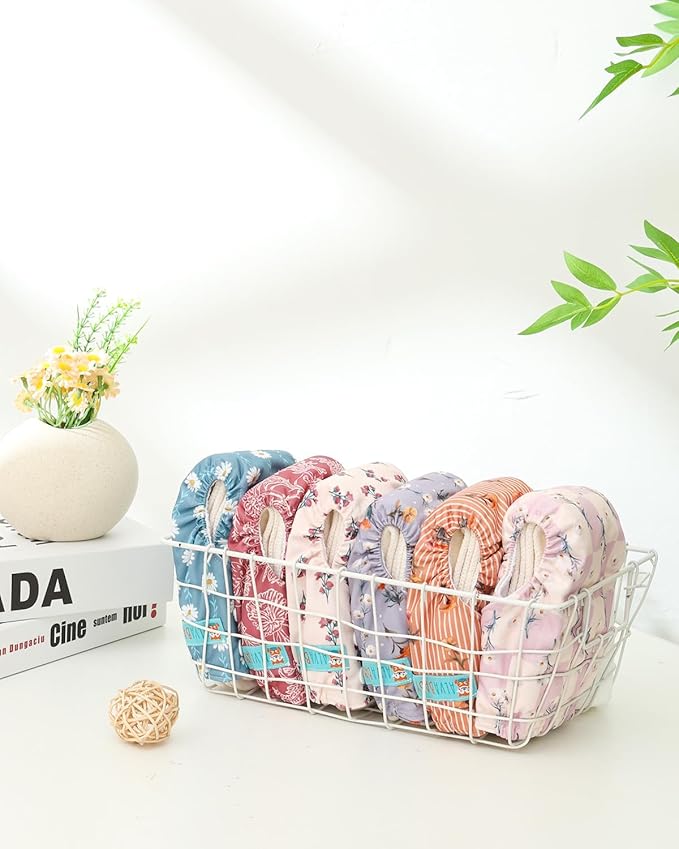 ALVABABY Baby Pocket Newborn for Less Than 12pounds Baby Snaps Cloth Diapers Nappy 6pcs with 12 Inserts 6SVB130